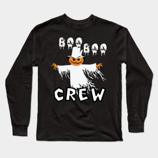 Boo Boo Crew Nurse Shirts Halloween Nurse Shirts for Women Long Sleeve T-Shirt